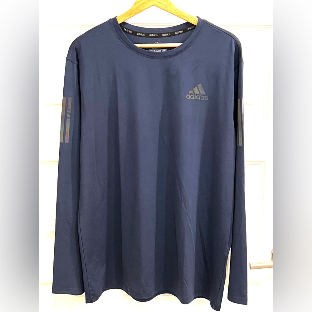 NWT Adidas Ultimate Tee Blue Long Sleeve Performance 3XL